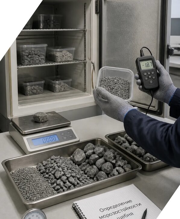 Определение морозостойкости щебня в Лысьве от 3590 р. | ЭкспертизаРоссия