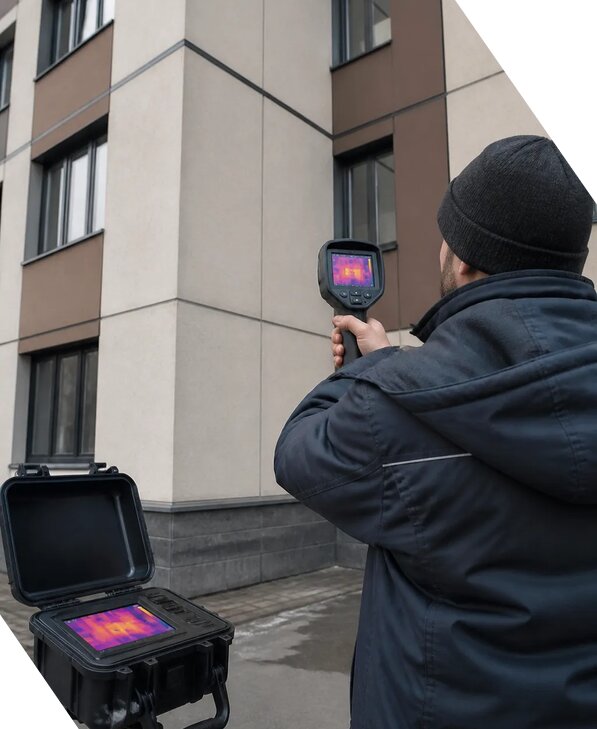 Тепловизионное обследование зданий и сооружений в Лысьве