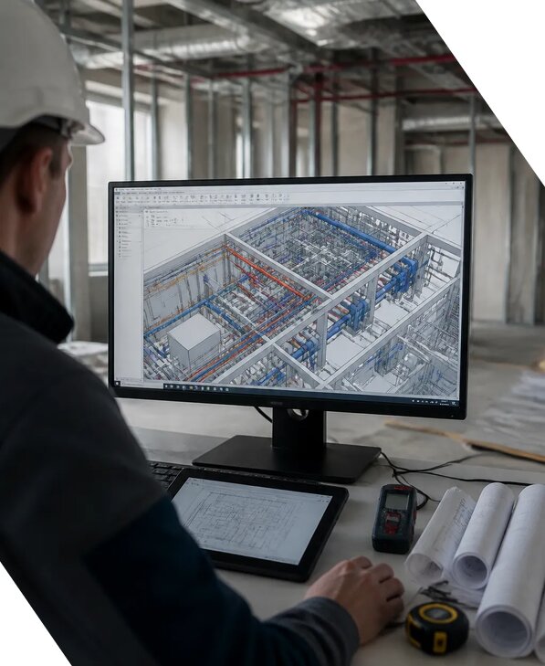Создание BIM модели инженерных сетей для объектов в Лысьве